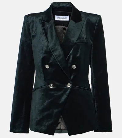 Veronica Beard Elam Dickey Velvet Blazer In Black