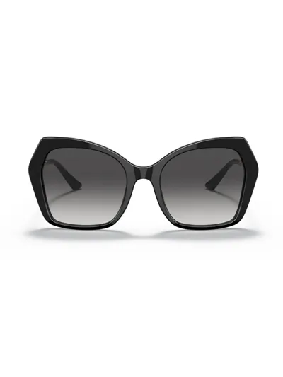 Dolce & Gabbana Eyewear Butterfly Frame Sunglasses In Black