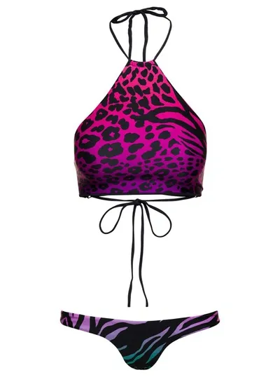 Attico Bikini Multicolor In Pink