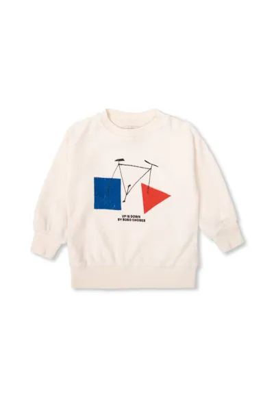 Bobo Choses Crazy Bicy Sweatshirt In Beige