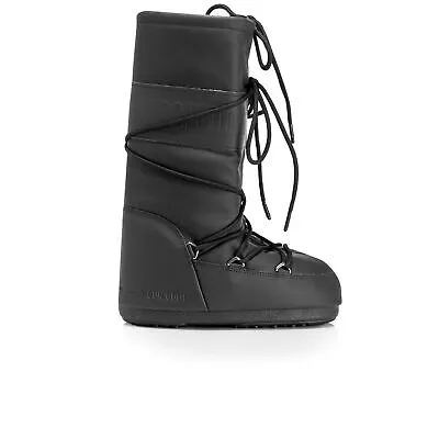 Pre-owned Moon Boot Damen Schneestiefel  Icon Rubber Schwarz 14027600.001