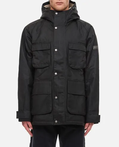 Barbour International Tantallon Mens Wax Jacket In Black