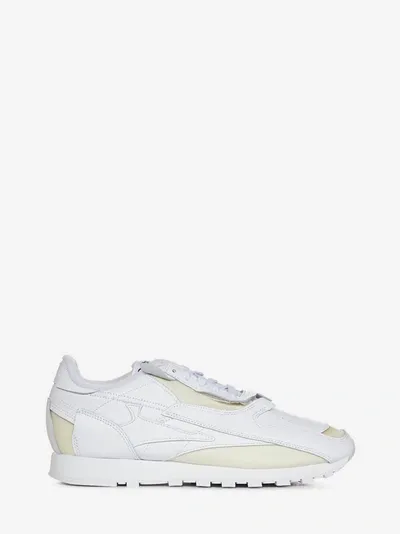 Maison Margiela Panelled Low-top Sneakers In White