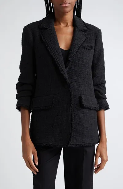 Cinq À Sept Khloe Boucle Blazer In Black