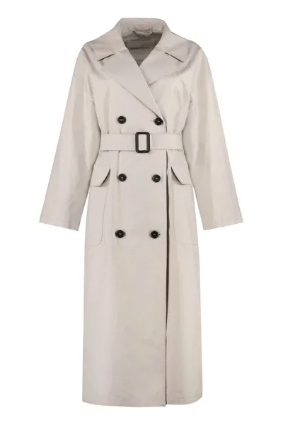 's Max Mara The Cube - Atrench Gabardine Trench Coat In Ecru