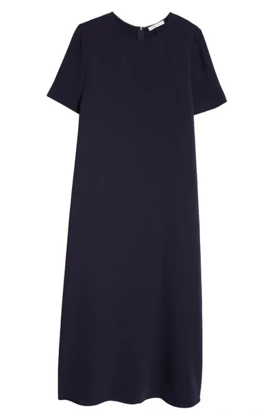 The Row Robi T-shirt Maxi Dress In Navy