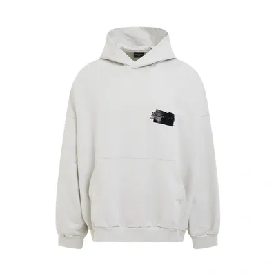 Balenciaga Loose Fitting Hoodie In Grey