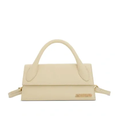 Jacquemus Le Chiquito Long Leather Bag In Ivory