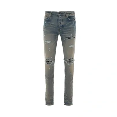 Amiri Mx1 Bandana Jeans In Blue