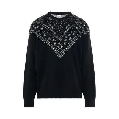 Marcelo Burlon County Of Milan Bandana Knit Comfort Crew