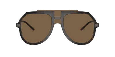 Dolce & Gabbana Dolce&gabbana Man Sunglasses Dg6195 In Dark Brown