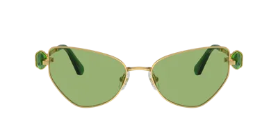 Swarovski Woman Sunglass Sk7003 In Dark Green