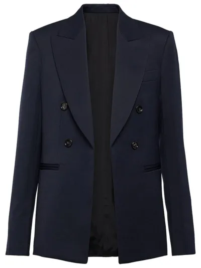 Bottega Veneta Sartorial Wool Blazer In Blue