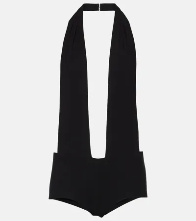 Monot Halterneck Bodysuit In Black