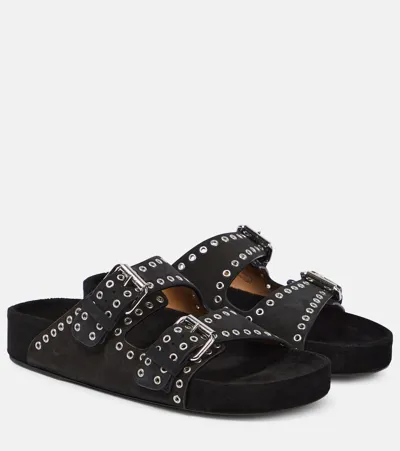 Isabel Marant Lennyo Buckle Sandals In Black