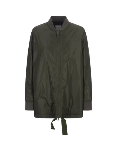 Aspesi Zip Classic Bomber In Green