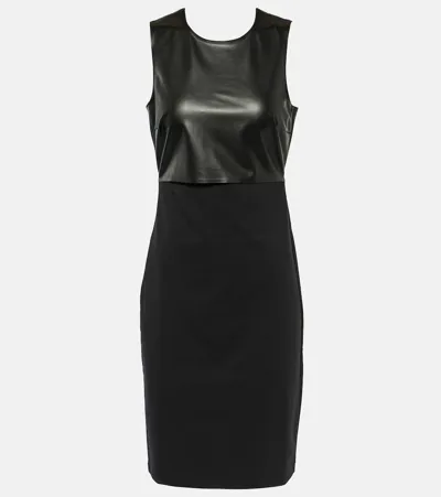 Wolford Faux Leather Minidress In Black