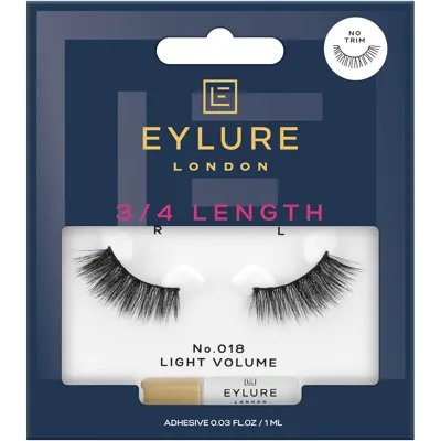 Eylure 3/4 Line Ext False Lashes - No 018 In White