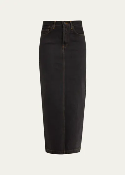 Wardrobe.nyc Wardrobe. Nyc Denim Column Skirt Black 30