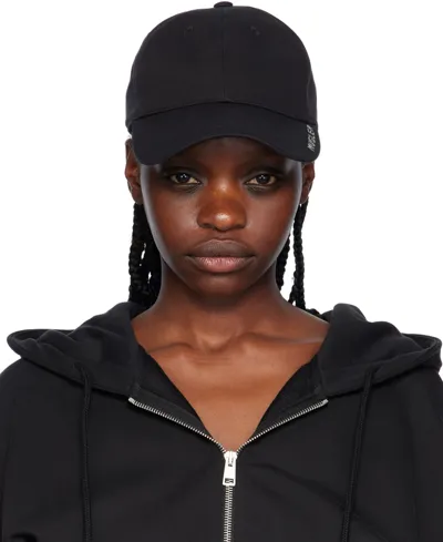 Mugler Black Logo Cap In 1999 Black