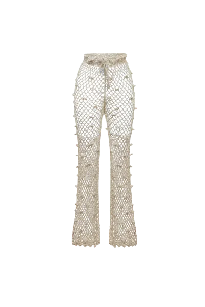 Andreeva Silver Handmade Crochet Pants