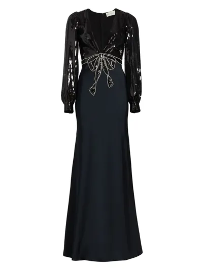 Sachin & Babi Lane Gown In Black