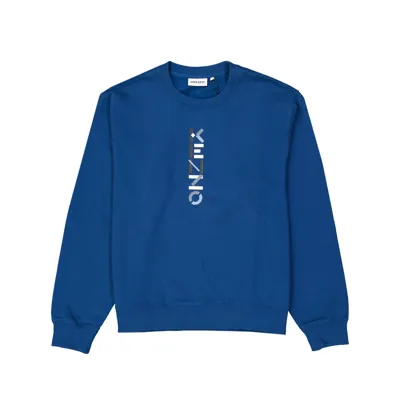 Kenzo Logo Sweartshirt In Blue