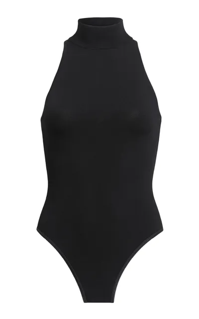 Alaïa Halter Bodysuit In Black