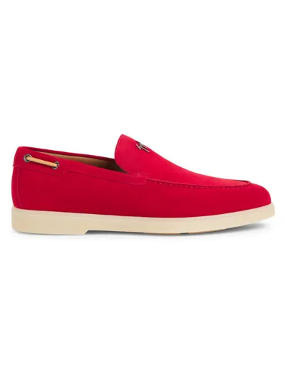 Giuseppe Zanotti The Maui Suede Loafers In Hennei