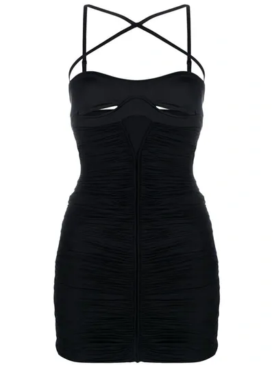 Mugler Dresses In Black