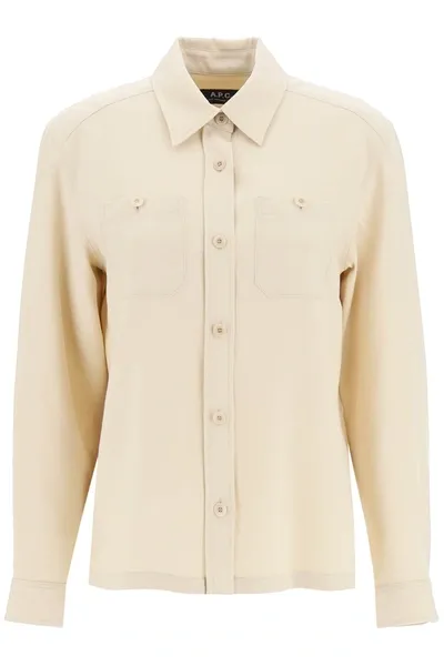 Apc Camicia-38 Nd A.p.c. Female In Cream