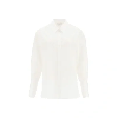 Alexander Mcqueen Cotton Shirt In White