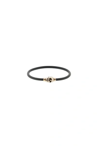 Alexander Mcqueen Skull Rubber Bracelet In Multicolor