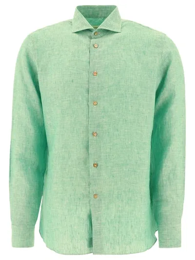 Borriello Striped Shirt In Green