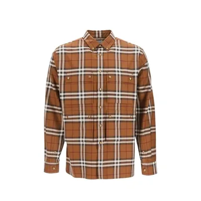 Burberry Casual Shirt In Brown