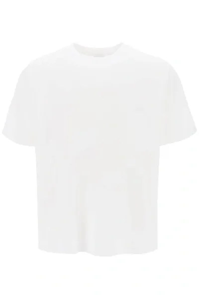 Burberry Ekd Motif Cotton T-shirt In White