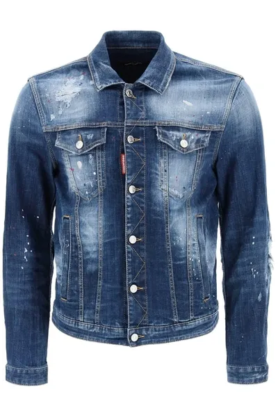 Dsquared2 Denim Jacket In Blue