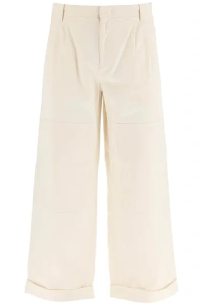 Etro Wide Leg Pants In White