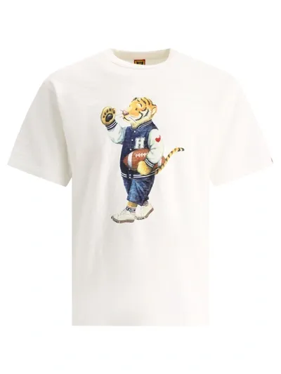 Human Made Tiger Varsity T-shirt In White