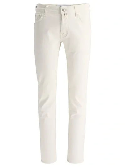 Jacob Cohen Nick Slim Fit Trousers In Beige