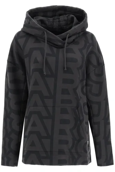 Marc Jacobs The Monogram Oversized Charcoal Black Hoodie