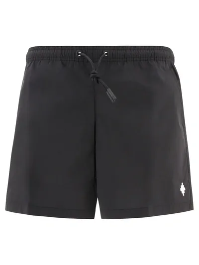 Marcelo Burlon County Of Milan Black Nylon Swimming Shorts