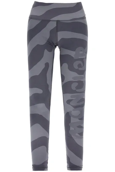 Moncler X Salehe Bembury Fingerprint Sports Leggings In Grey