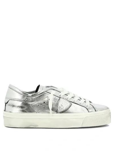 Philippe Model Paris Paris Haute Low-top Sneakers In Silver