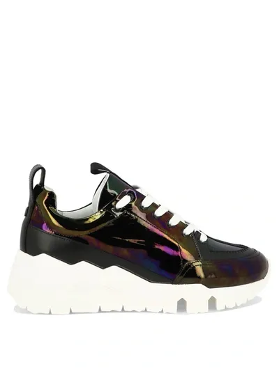 Pierre Hardy Street Life Iridescent-effect Sneakers In Blue