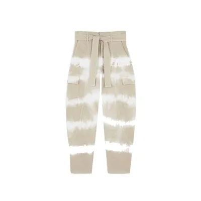 Stella Mccartney Tie-dye Denim Jeans In White