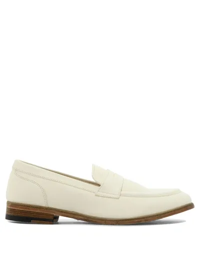 Sturlini Women's "dolly" Classic Leather Loafers In White