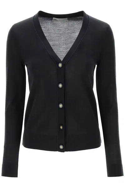 Tory Burch Simone Cardigan In Black