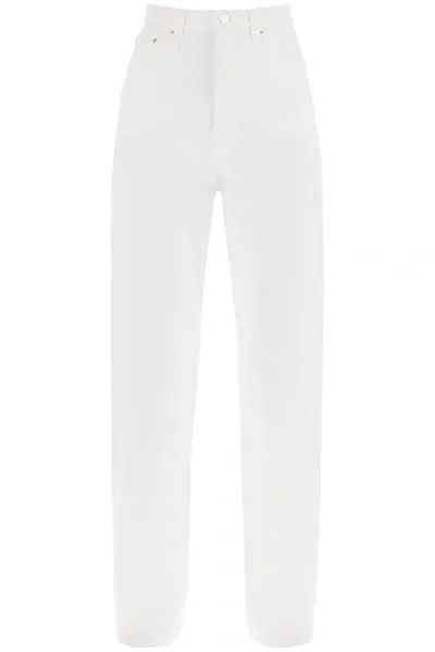 Totême Toteme Twisted Seam Straight Jeans In White