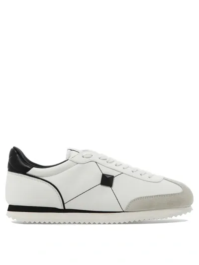 Valentino Garavani Stud Around Leather Sneakers In Mixed Colours